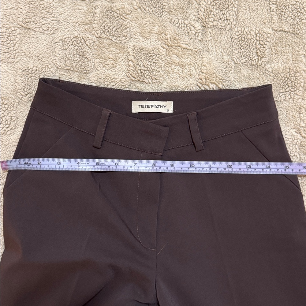 Telepathy by Aritzia Dark Brown Suit Set (Blazer + Pants) 2X1 - Picture 14 of 14